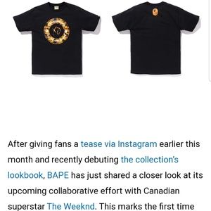 The weekend / Bape collab tee shirt